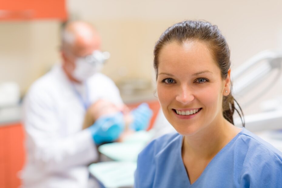 A dental hygienist may assist a dentist, but also offer separate appointments.