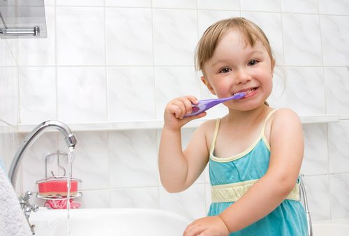 It's important to teach your children healthy brushing habits even if they just have baby teeth.