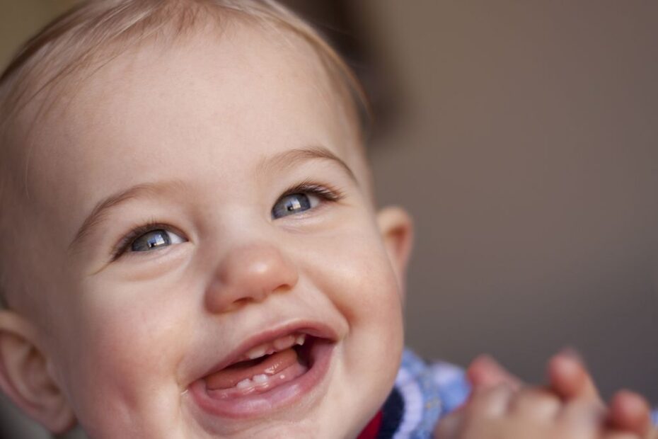The bottom front teeth are usually the first of a baby's to form.