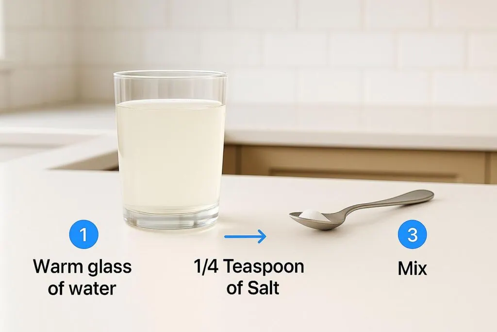 Fancy-glass-of-water-with-salt-and-spoon-for-dental-hydration-illustration.