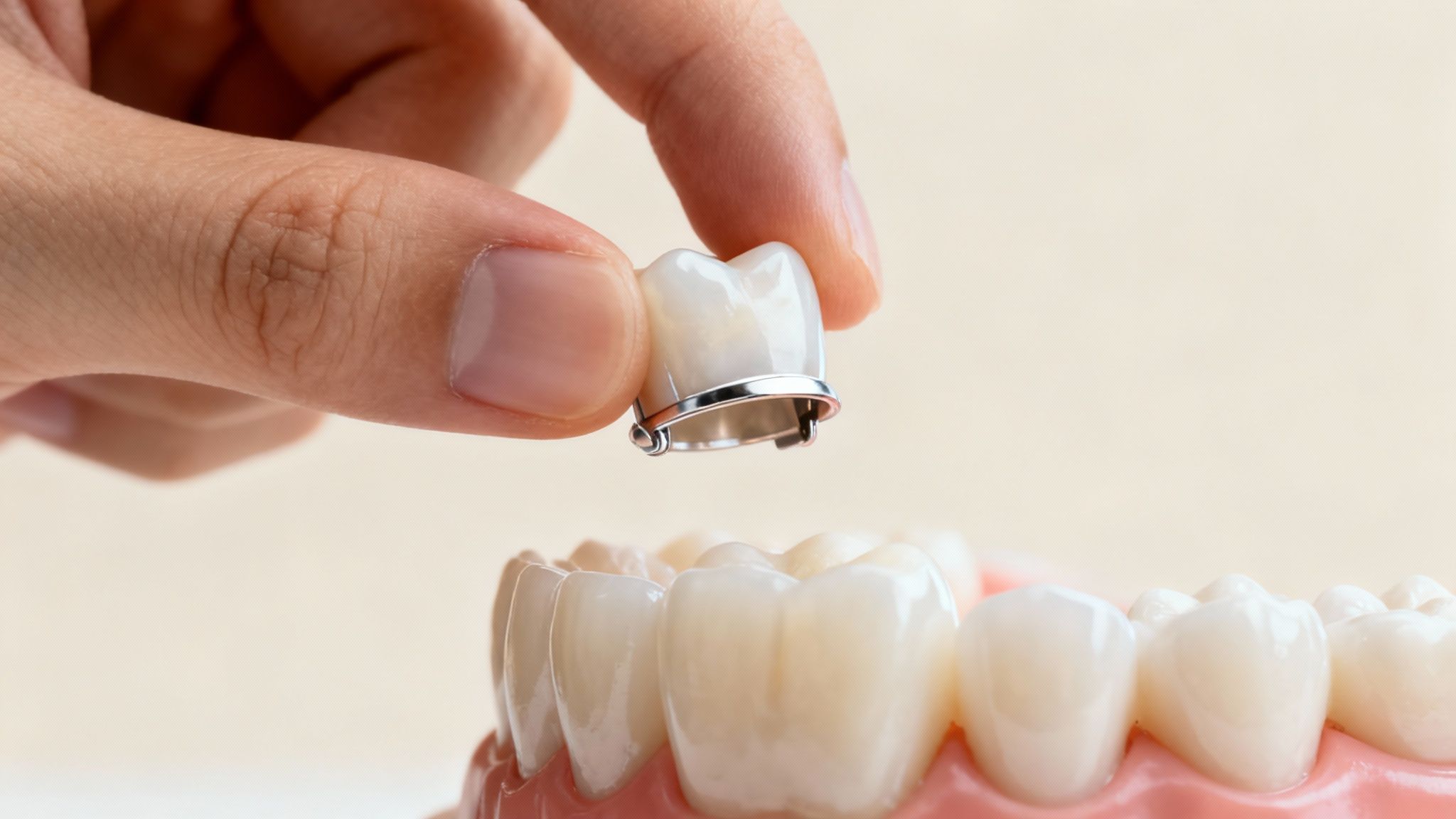 A smiling person holding a toothbrush, signifying good oral hygiene after dental treatment.