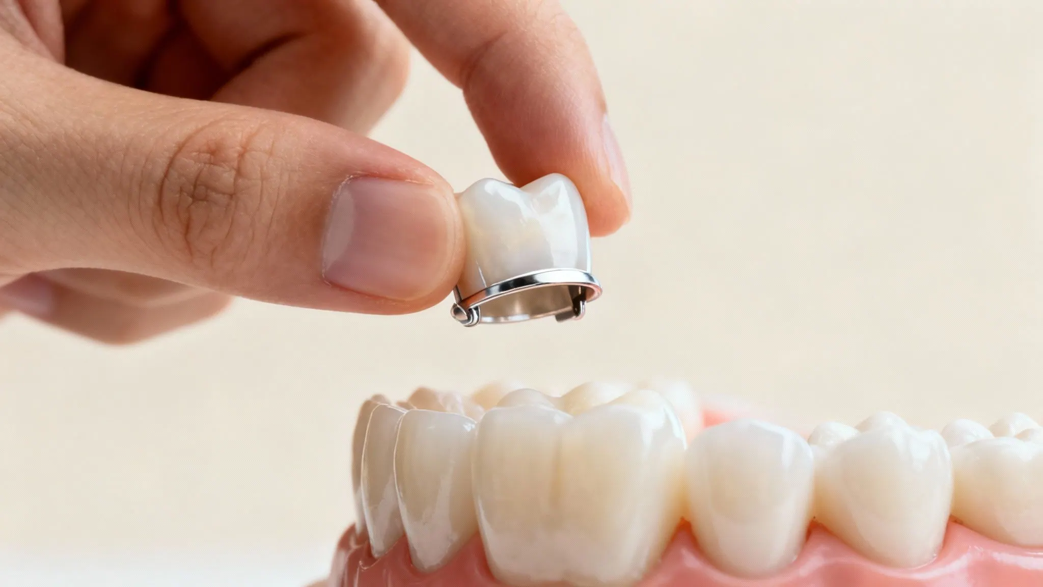 A smiling person holding a toothbrush, signifying good oral hygiene after dental treatment.